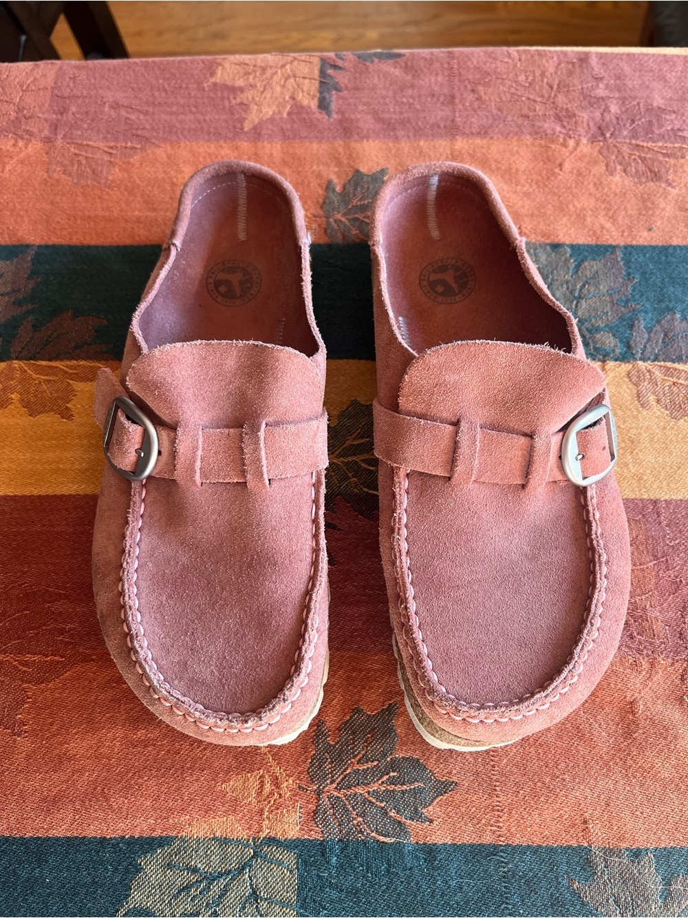 Birkenstock women’s Buckley suade leather in Dusty Rose